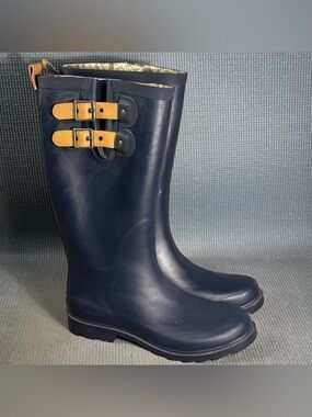 Chooka Women's Top Solid Navy Blue Boots Size 9